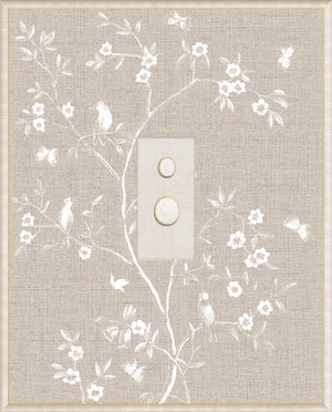 Grand Tour Intaglio – Linen Sanctuary I, Form VII framed art print, 16.75 × 20.75 in