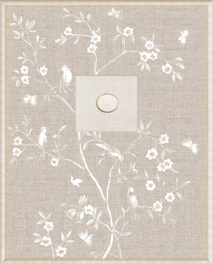 Grand Tour Intaglio – Linen Sanctuary I, Form XI framed art print, 16.75 × 20.75 in