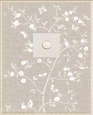 Grand Tour Intaglio – Linen Sanctuary II, Form XI framed art print, 16.75 × 20.75 in