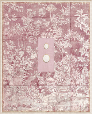 Grand Tour Intaglio – Blush Chinoiserie, Form VII framed art print