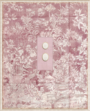 Grand Tour Intaglio – Blush Chinoiserie, Form VIII framed art print