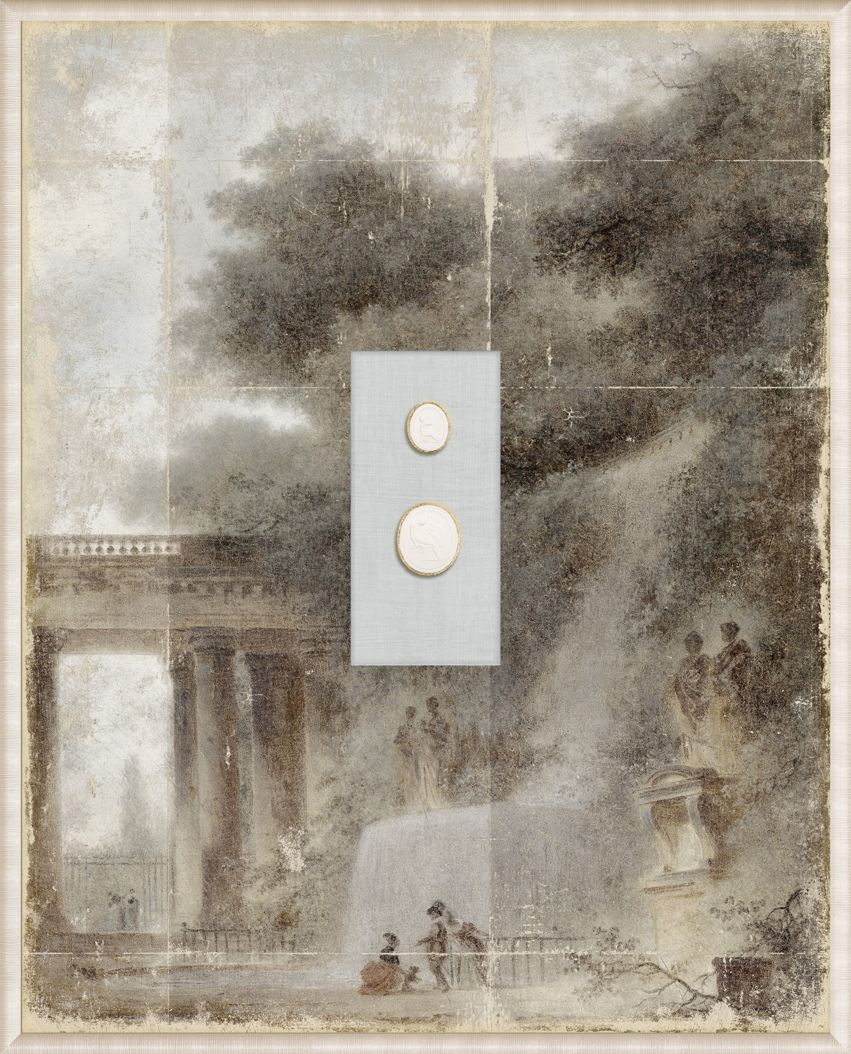 front view of Grand Tour Intaglio – Fragonard, The Cascade luxury Artwork