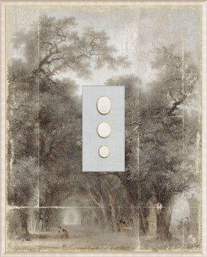 Grand Tour Intaglio – Fragonard – A Shaded Avenue, Form V framed art print, 16.75 × 20.75 in