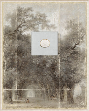 Grand Tour Intaglio – Fragonard – A Shaded Avenue, Form XII framed art print, 16.75 × 20.75 in