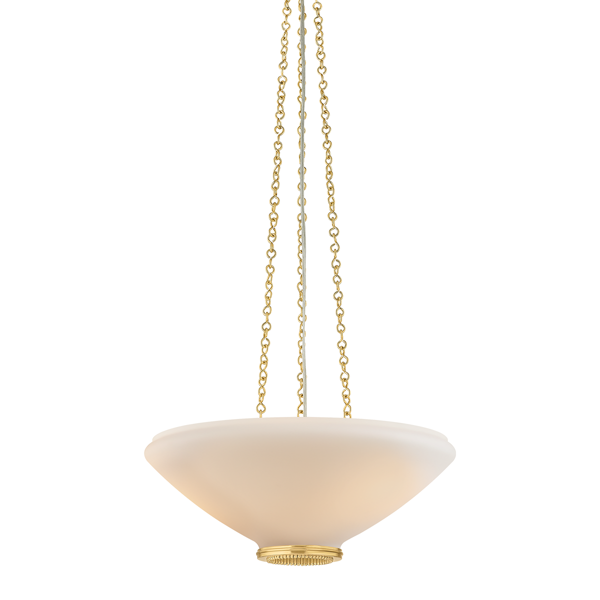 Awosting Pendant 17" in aged brass — a Hudson Valley pendant for kitchens, entries, and dining rooms at Laurie Yapp Home.