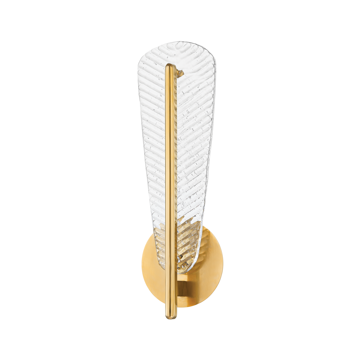 Passaic Wall Sconce in aged brass — a Hudson Valley wall sconce for bathrooms, hallways, and living rooms at Laurie Yapp Home.