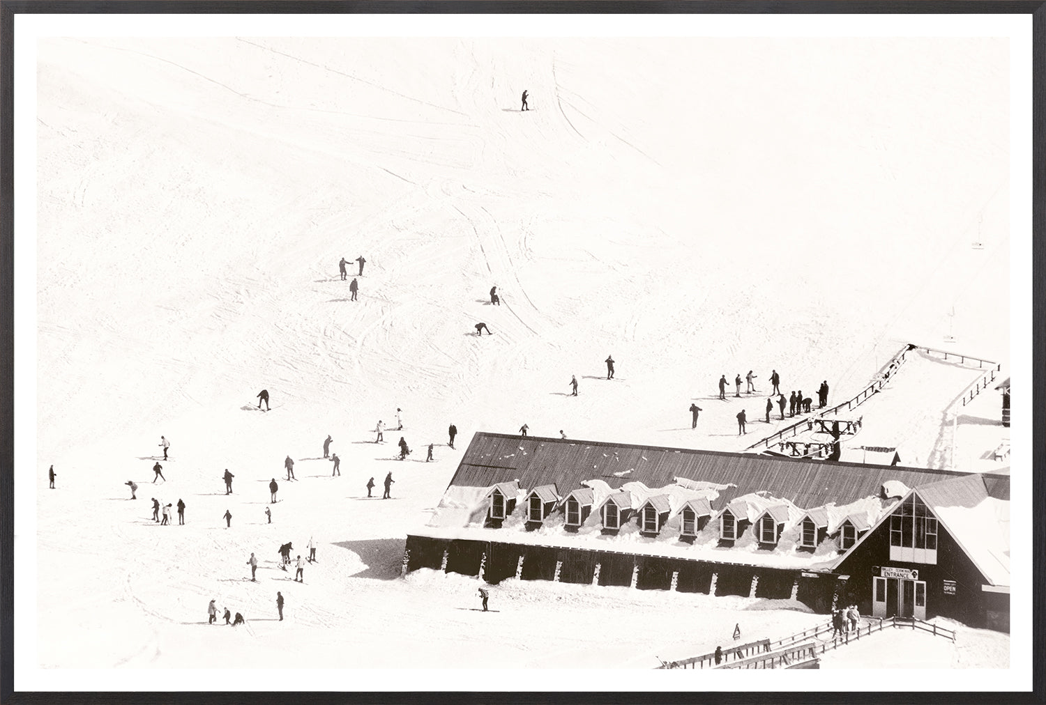Ski Valley Entrance C 1966 framed art print