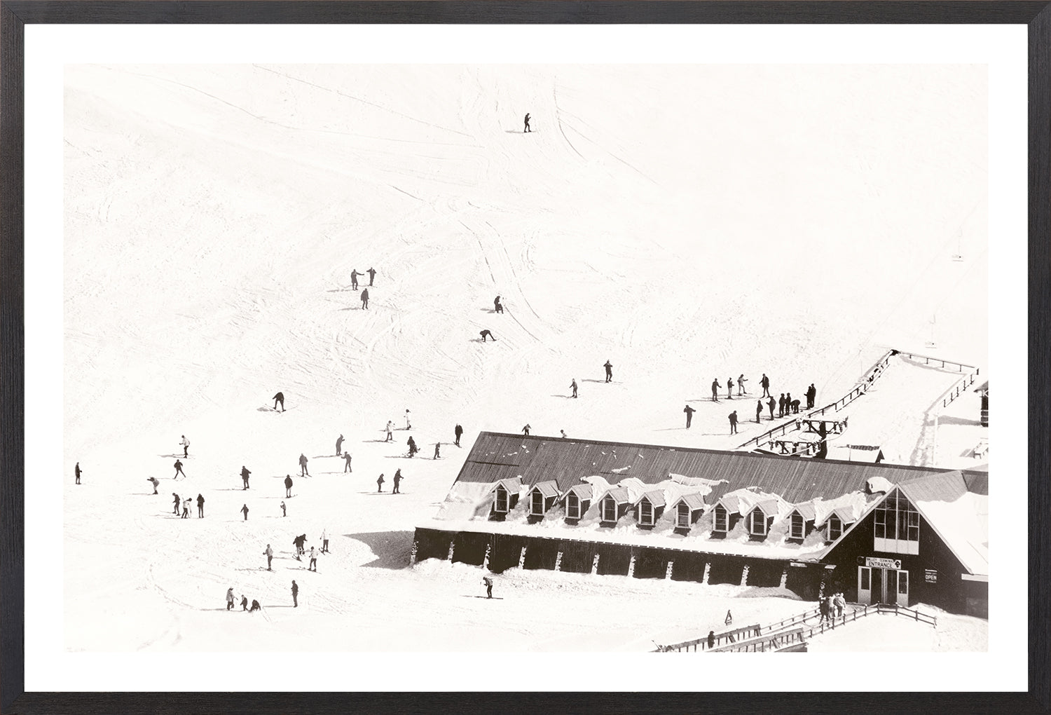 Ski Valley Entrance C 1966 framed art print