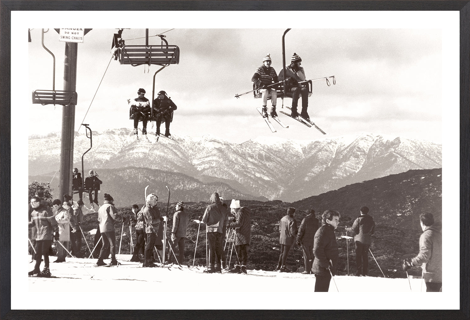Ski Summit C 1966 framed art print