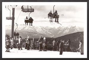 Ski Summit C 1966 framed art print