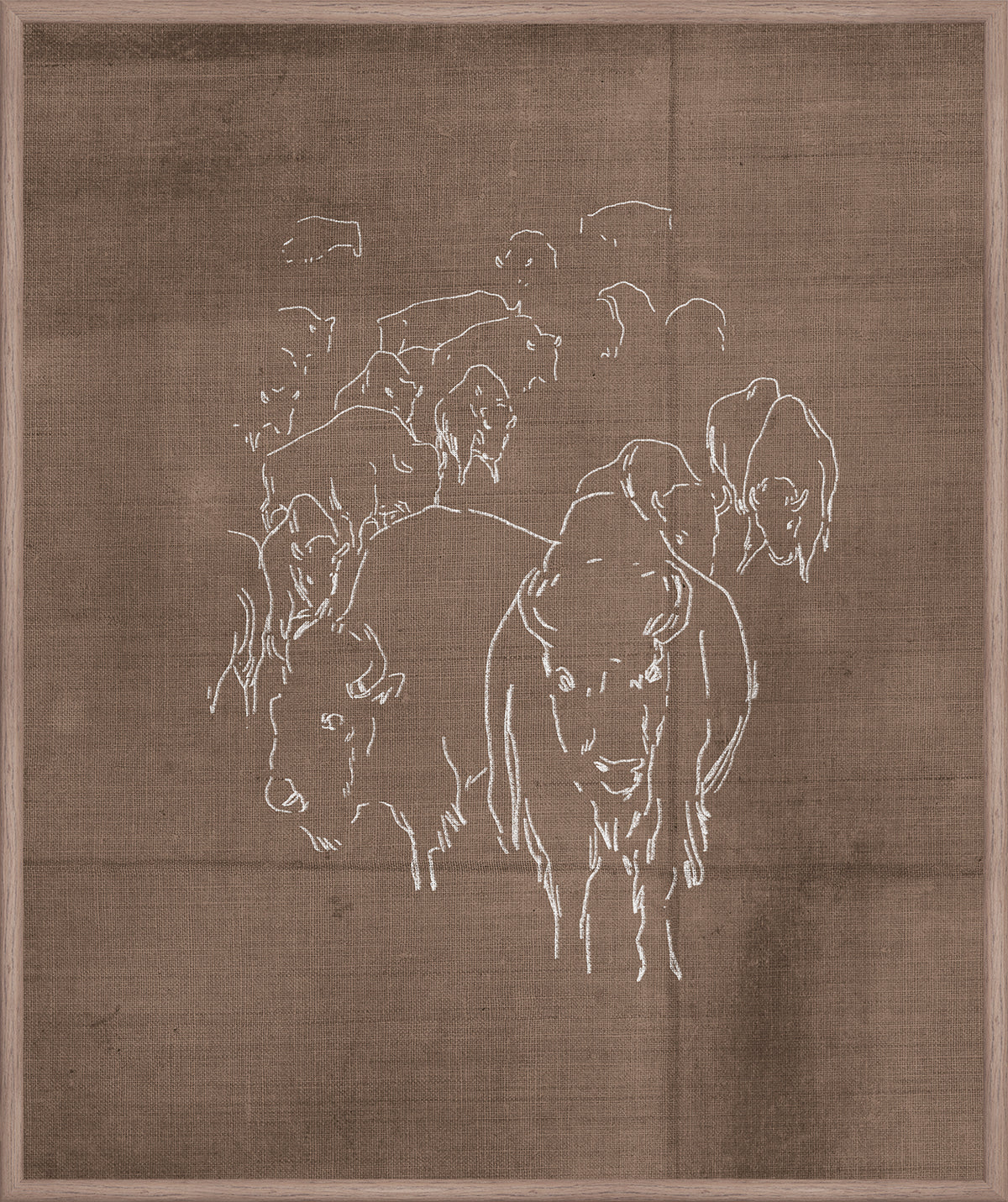 Rustic Bison I wall art