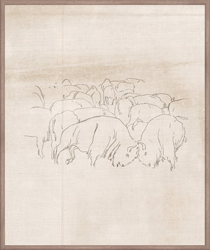Rustic Bison II wall art