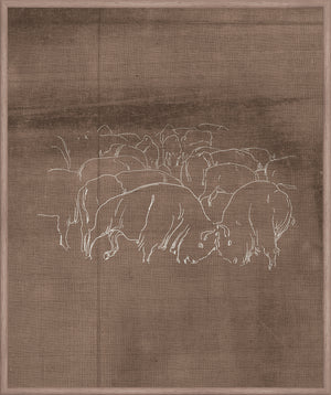 Rustic Bison II wall art