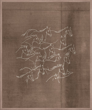 Rustic Mustangs wall art
