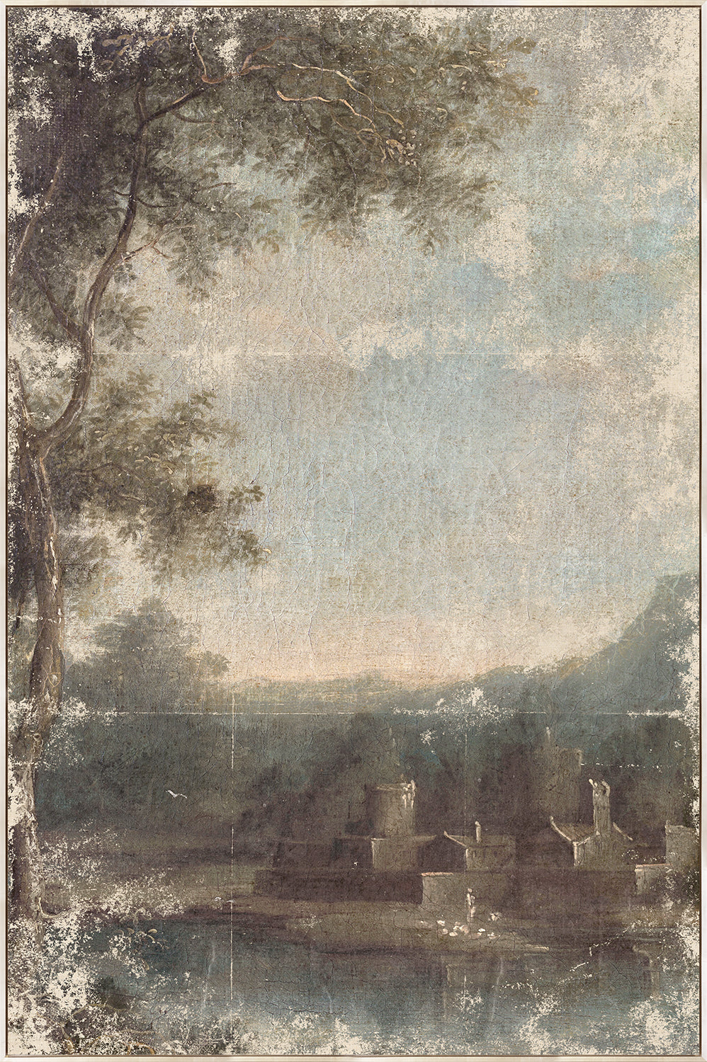 Italianate Landscape C. 1864 by Celadon, featuring soft colors and a serene natural scene.