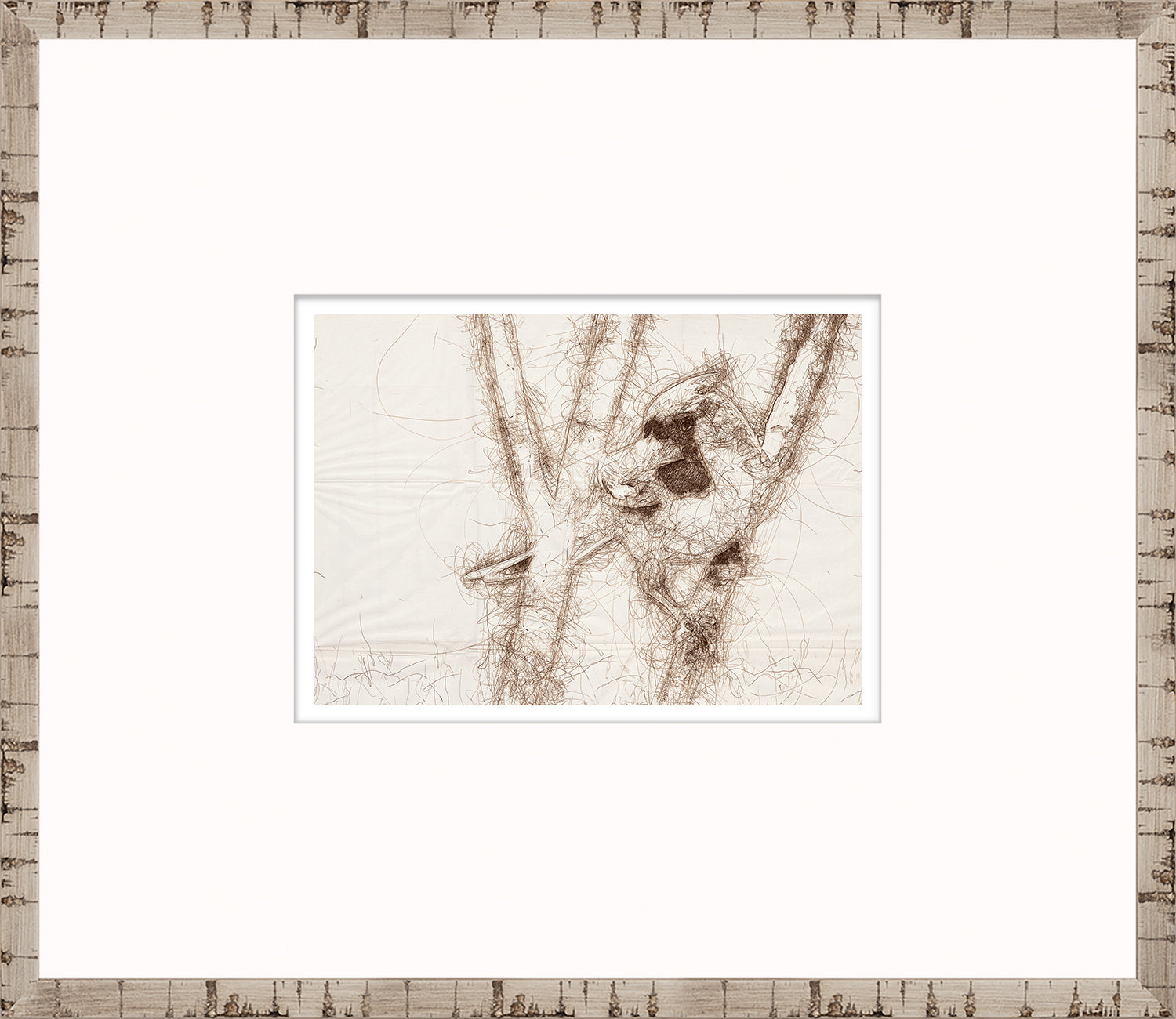 Nature Sketch – Cardinal II — nature and landscape fine art print shown from another angle