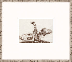 Nature Sketch – Wingspan — nature and landscape fine art print in neutral tones at Laurie Yapp Home