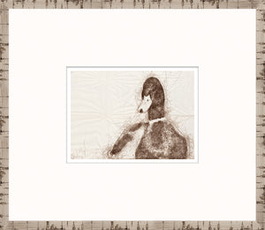 Nature Sketch – Duck — nature and landscape fine art print shown from another angle