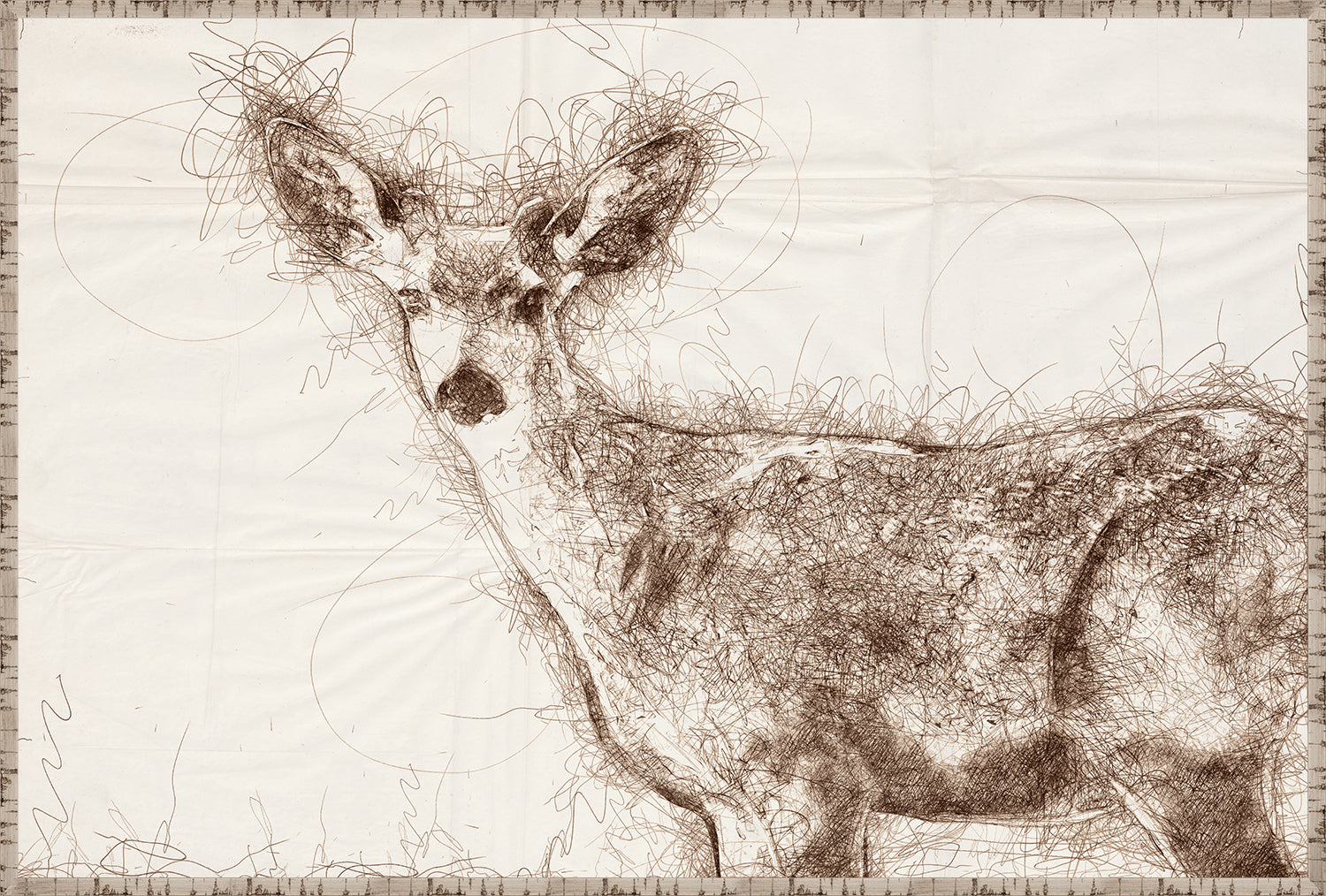 Nature Sketch Deer Pair Bundle - composite
