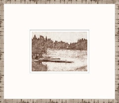38,1 × 33 cm – Encadré sous verre