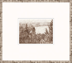 Nature Sketch – Lake View — nature and landscape fine art print in neutral tones at Laurie Yapp Home
