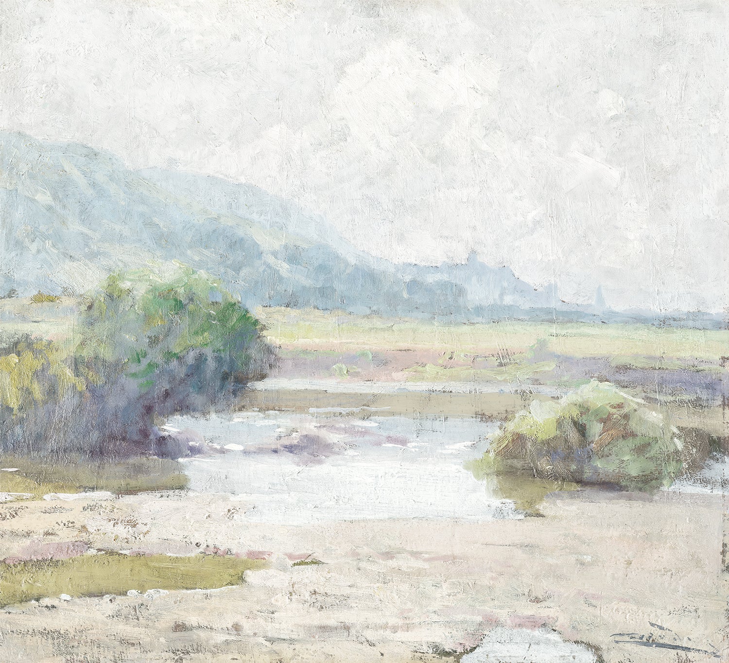 Summer Landscape C. 1860 — nature and landscape fine art print in neutral tones at Laurie Yapp Home