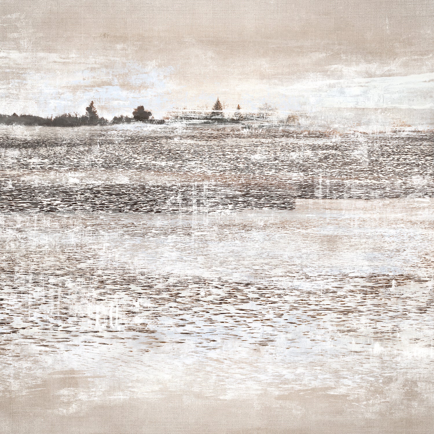 Allusive Memory II — nature and landscape gallery canvas art shown from another angle
