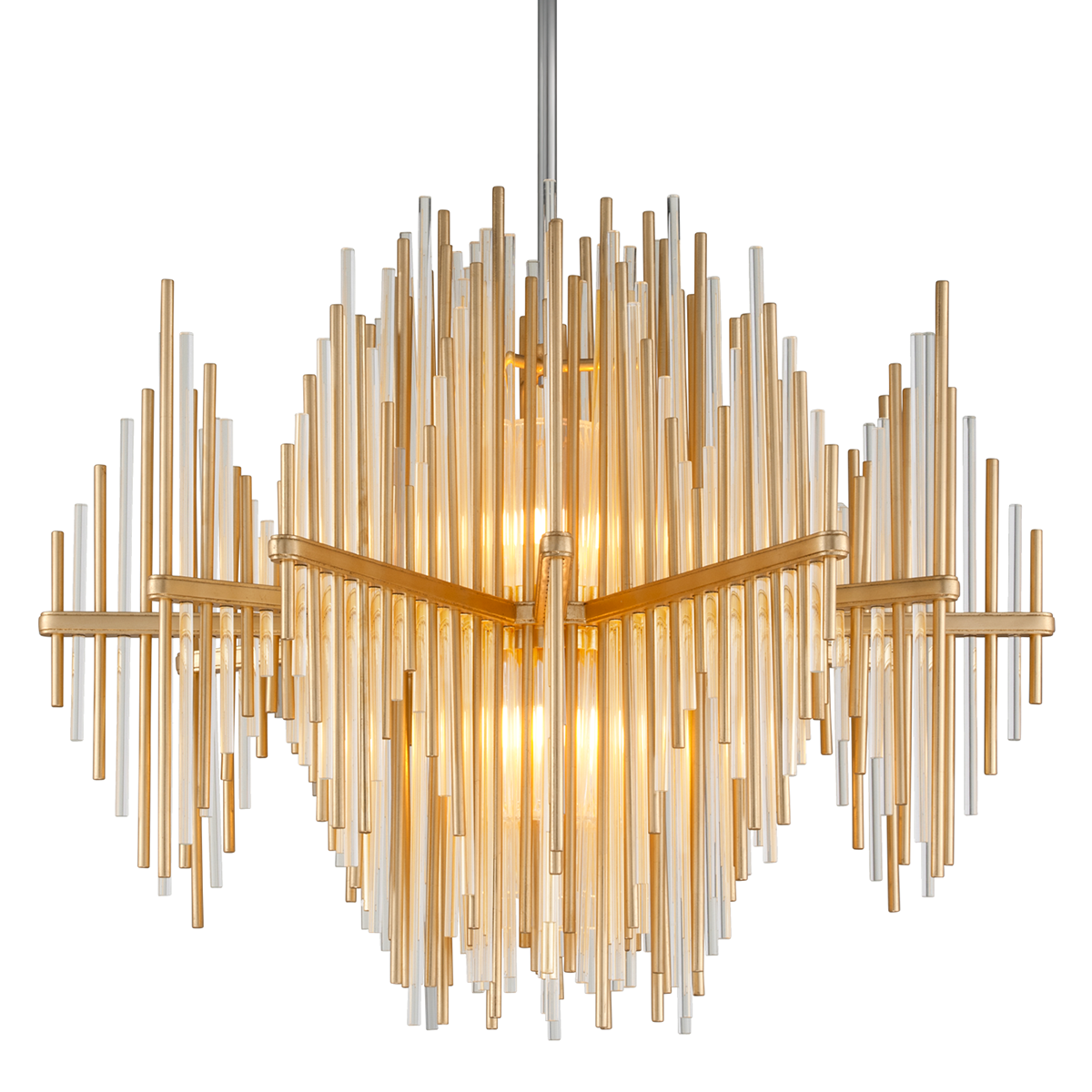 Theory Chandelier 40" — a Corbett chandelier for dining rooms, entries, and living rooms at Laurie Yapp Home.