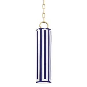 Brookville Pendant in aged brass — a Hudson Valley pendant for kitchens, entries, and dining rooms at Laurie Yapp Home.
