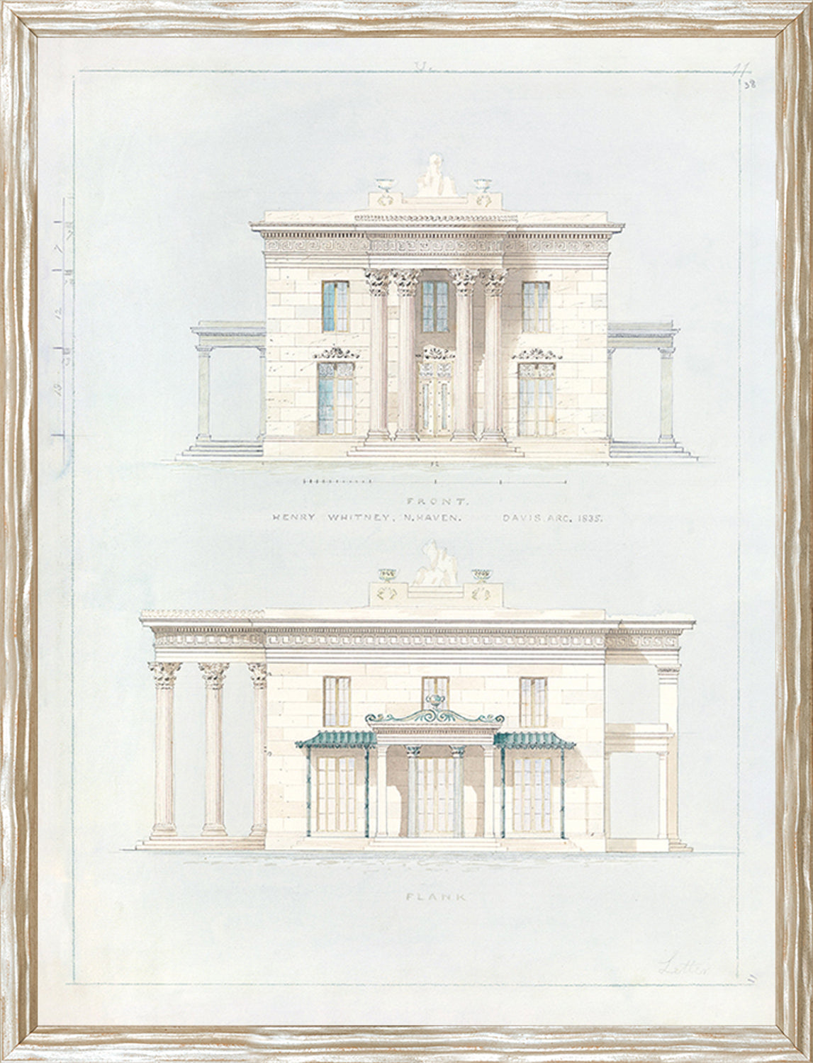Collection 24 Building Design C 1835 framed art print