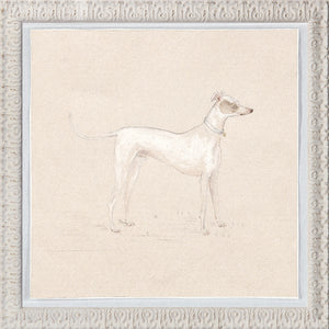 Collection 24 Pastel Dog Study C 1820 framed art print