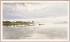 River Landscape, C. 1851 — nature and landscape gallery canvas art shown from another angle