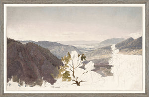 Mountain Landscape Sketch C 1950 framed art print
