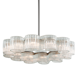 Circo Chandelier 45.5" x 12.25" — a Corbett chandelier for dining rooms, entries, and living rooms at Laurie Yapp Home.