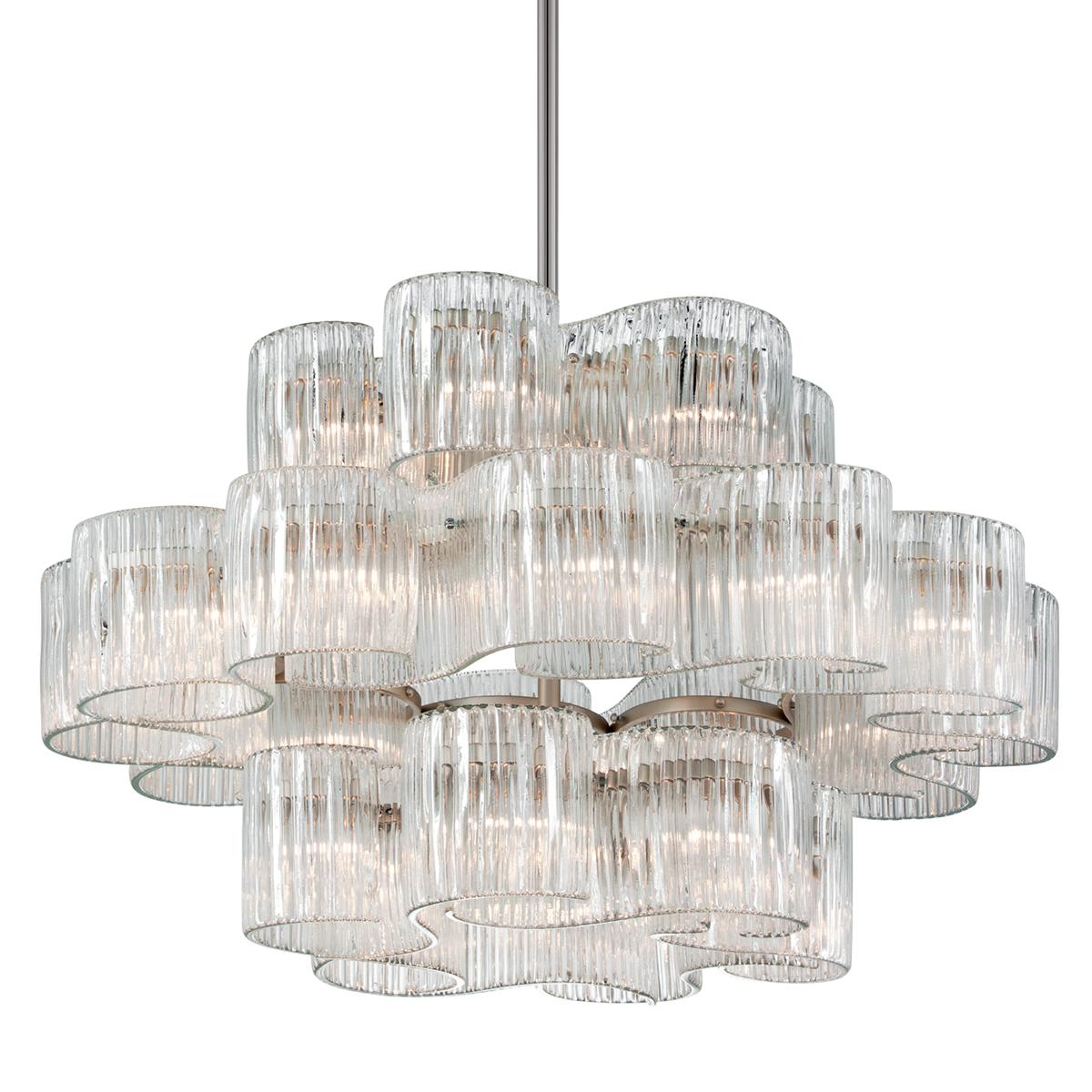 Circo Chandelier 45.5" x 29.25" — a Corbett chandelier for dining rooms, entries, and living rooms at Laurie Yapp Home.