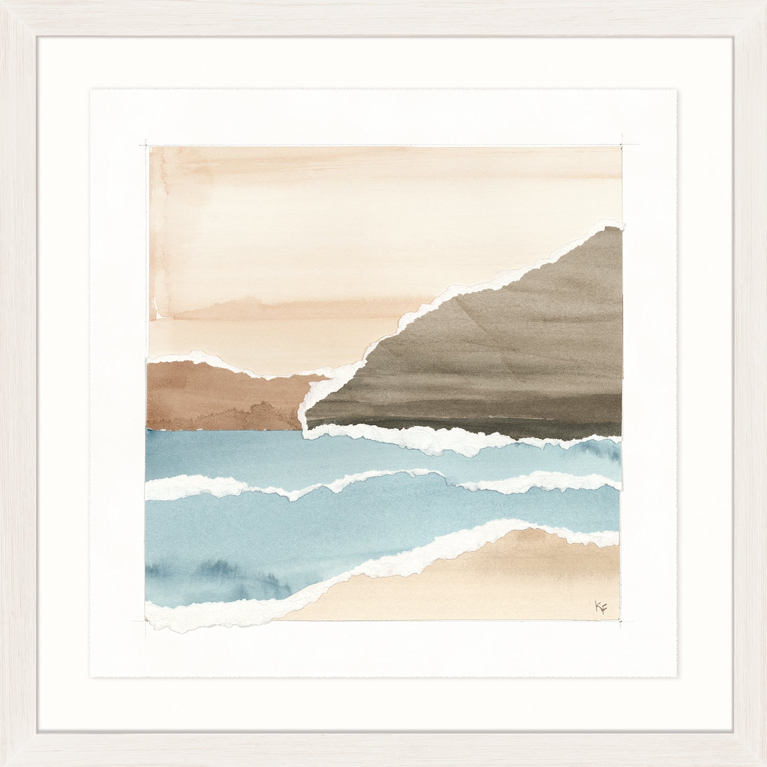 Watercolour Vista Ii framed art print
