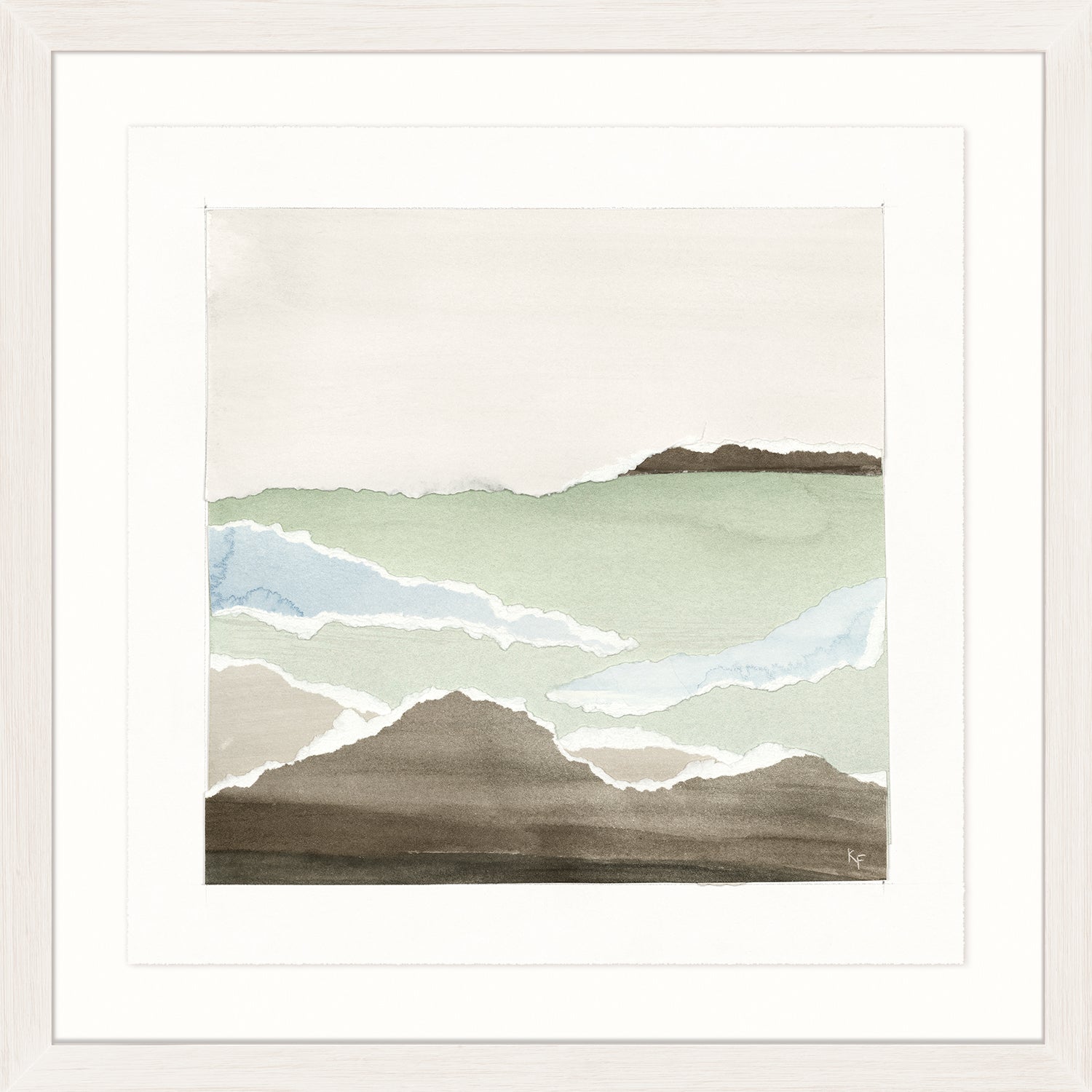 Watercolour Vista Iii framed art print