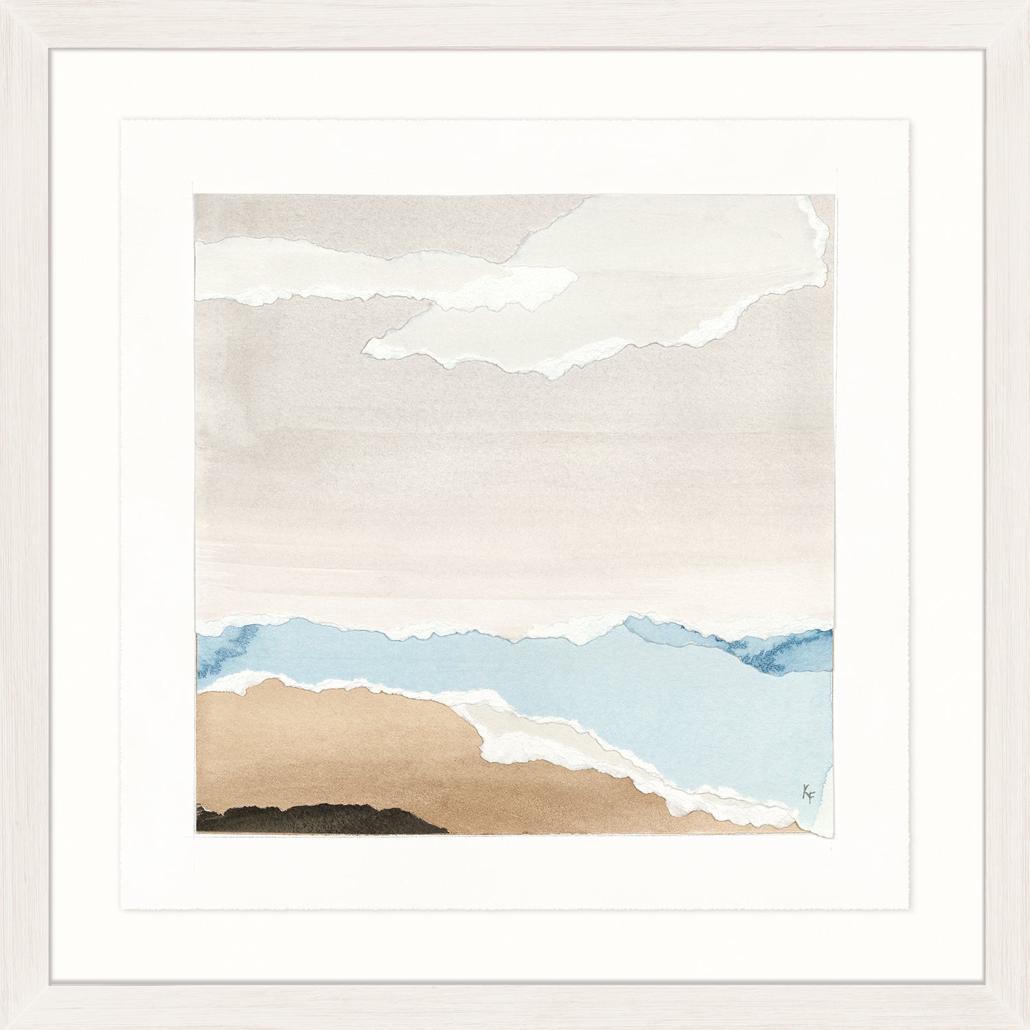 Watercolour Vista Viii framed art print