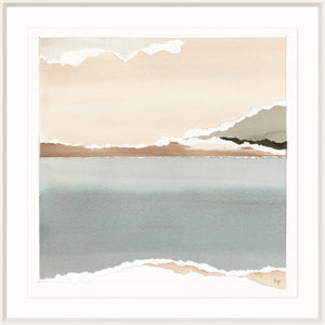 Watercolour Vista IX wall art featuring soft pastel colors and abstract landscape design