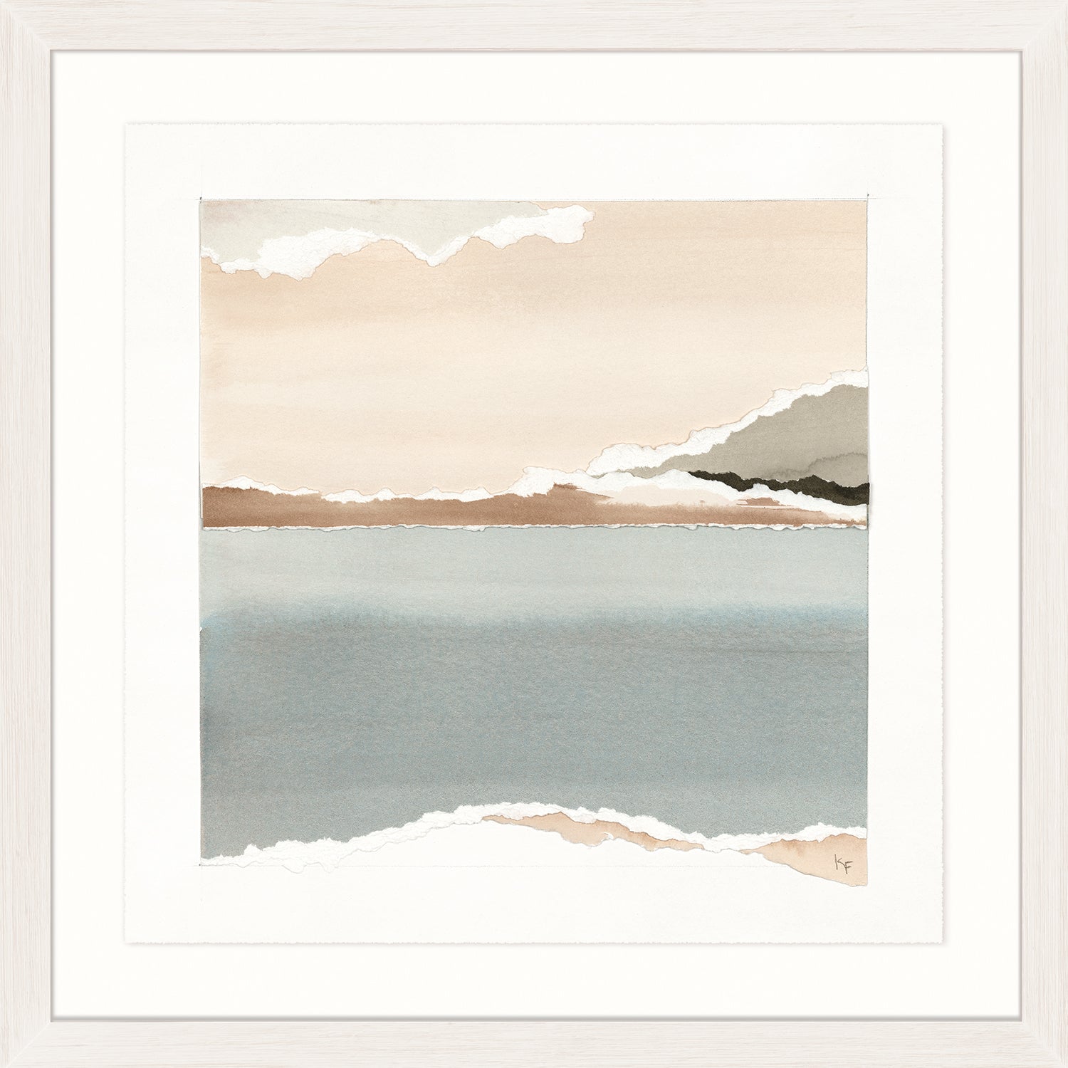 Watercolour Vista Ix framed art print