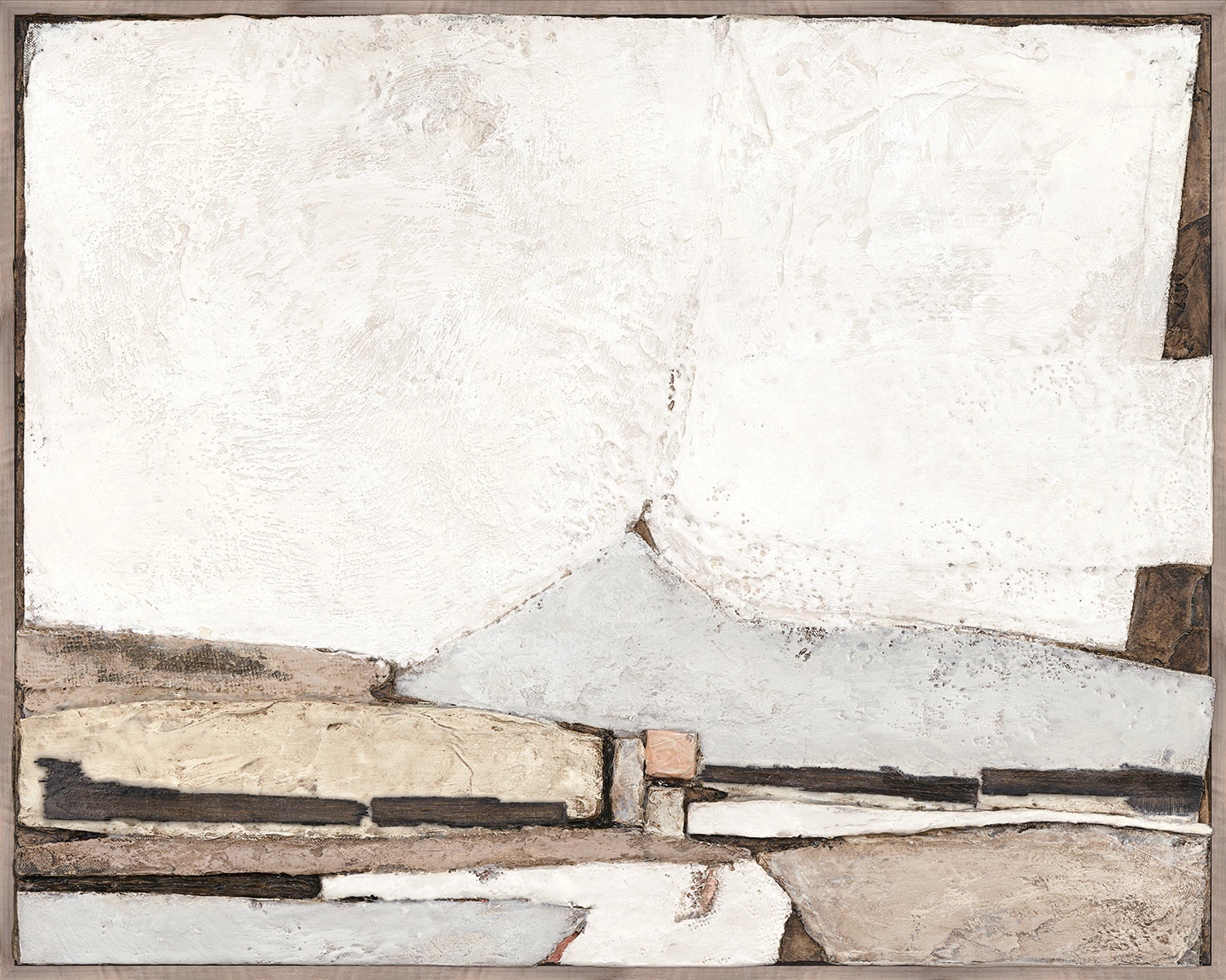 Encaustic Terrain — nature and landscape fine art print shown from another angle