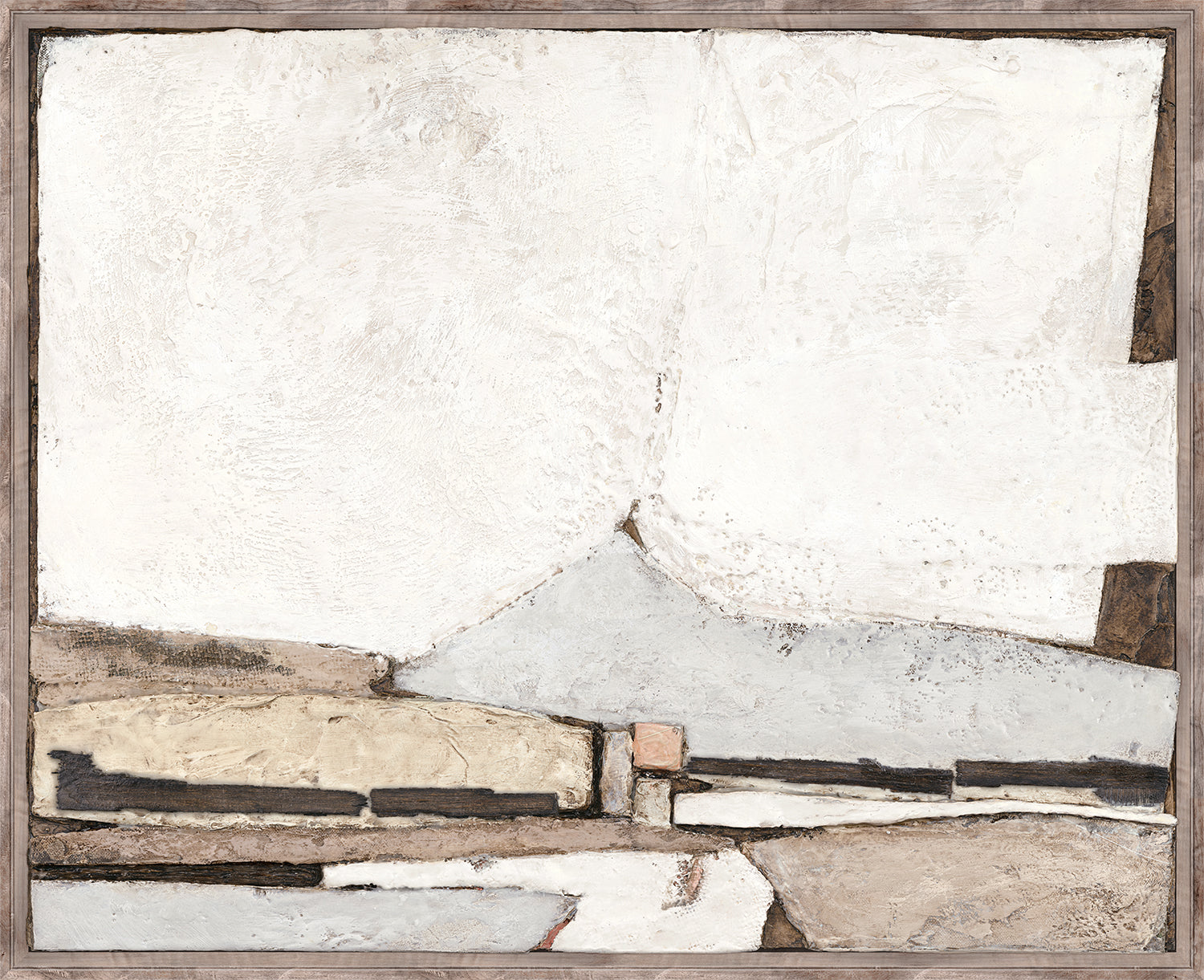 Encaustic Terrain — nature and landscape fine art print shown from another angle