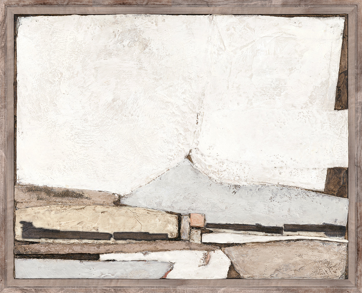 Encaustic Terrain — nature and landscape fine art print shown from another angle
