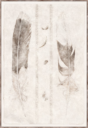 Étude de Plumes Large Format Pair Bundle — nature and landscape fine art print shown from another angle