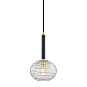 Breton Pendant in aged brass — a Hudson Valley pendant for kitchens, entries, and dining rooms at Laurie Yapp Home.