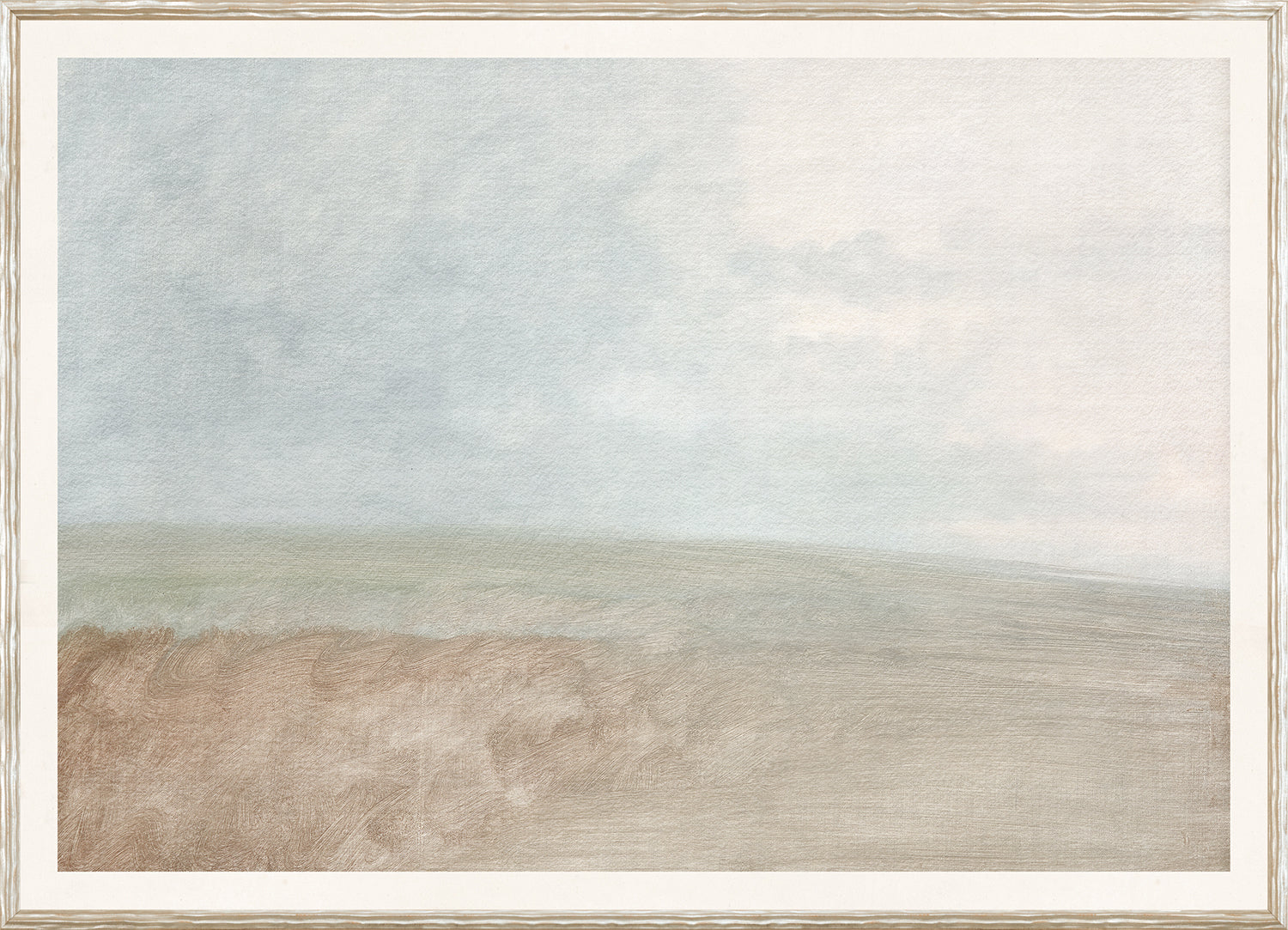 Pastel Sea View I framed art print