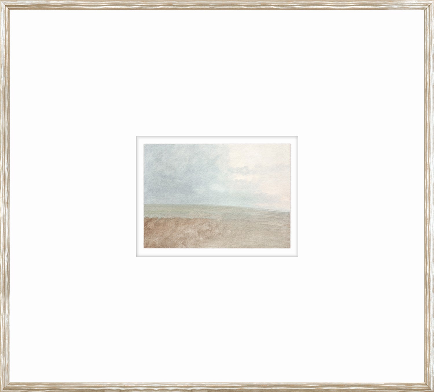 Pastel Sea View I framed art print
