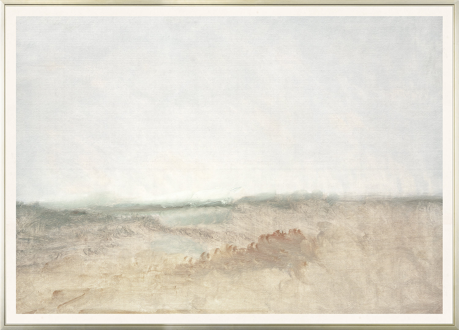Pastel Sea View III wall art featuring soft pastel colors and abstract landscape design