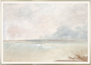 Pastel Sea View IV wall art featuring soft pastel colors and abstract ocean scene.