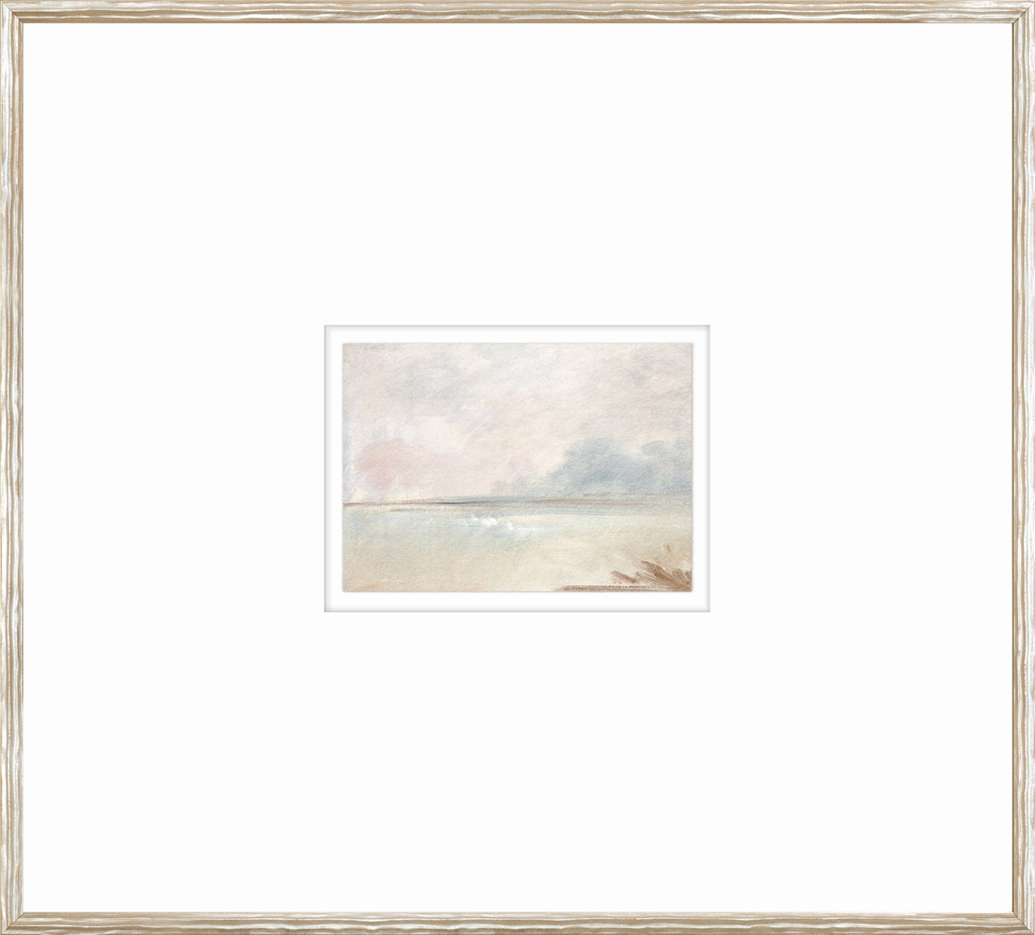 Pastel Sea View Iv framed art print